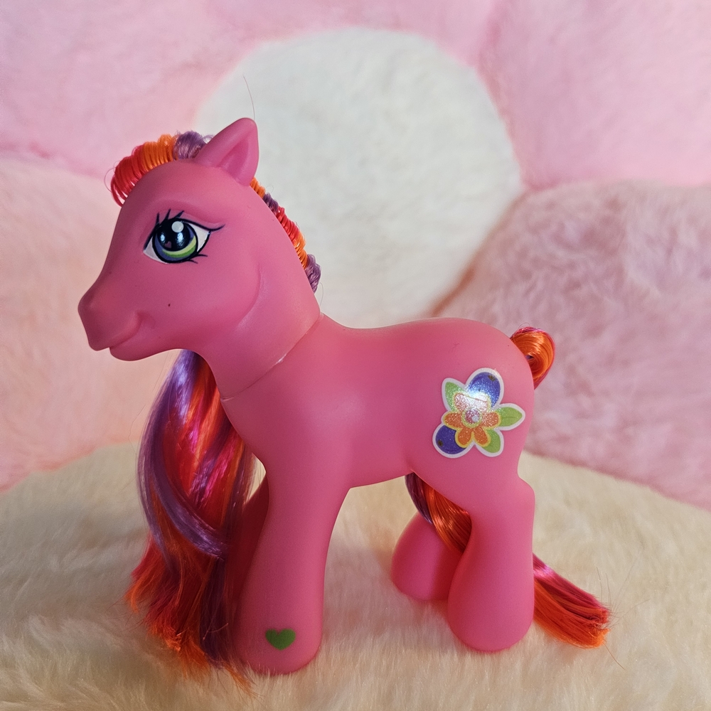 Pink Pony Toy with Colorful Mane